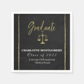 ローエレガントスクール卒業 スタンダードカクテルナプキン (正面)