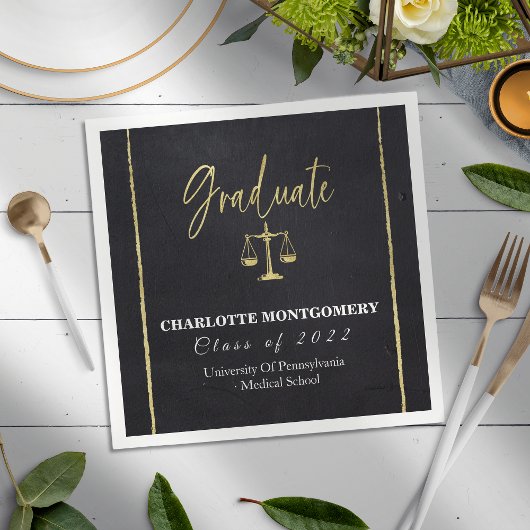 ローエレガントスクール卒業 スタンダードカクテルナプキン