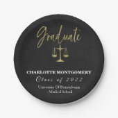 ローエレガントスクール卒業 ペーパープレート (正面)