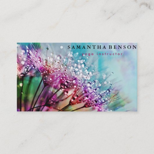 ローエレガントタスフラワーロゴヨガ 名刺 (正面)