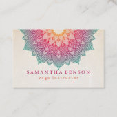 ローエレガントタスフラワーロゴヨガ 名刺 (正面)