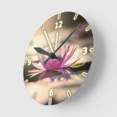 ローエレガントタス湖 ラウンド壁時計 (傾斜)