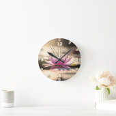 ローエレガントタス湖 ラウンド壁時計 (ホーム)