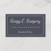 ローエレガントドシンプル・ビジネス・カードの弁護士 名刺 (正面)