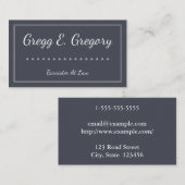 ローエレガントドシンプル・ビジネス・カードの弁護士 名刺 (正面/裏面)