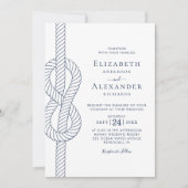ローエレガントプの結び航海の目の結婚数 招待状 (正面)