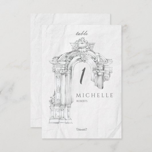 ローエレガントマモダンミニマリスト表カード (正面/裏面)