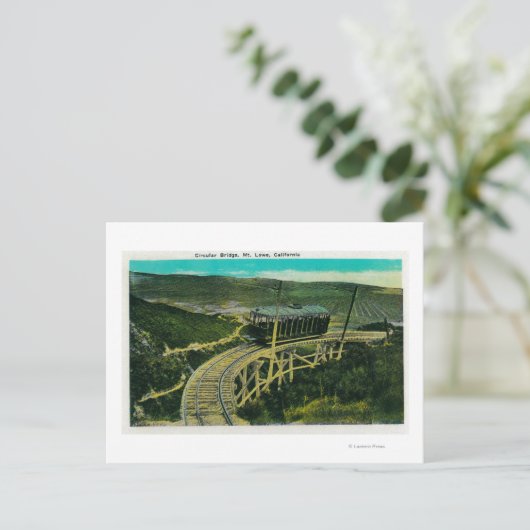 ローエ山の丸橋カリフォルニア州ローエ ポストカード (スタンド正面)