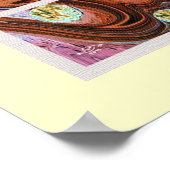 ローエ絵画クラーニفن-الخط-لوح-قرآنی ポスター (角)