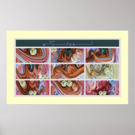 ローエ絵画クラーニفن-الخط-لوح-قرآنی ポスター