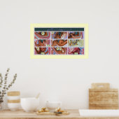 ローエ絵画クラーニفن-الخط-لوح-قرآنی ポスター (キッチン)