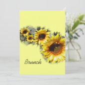 ローオブサンフラワーズポスト庭園の結婚式ブランチ 招待状 (スタンド正面)