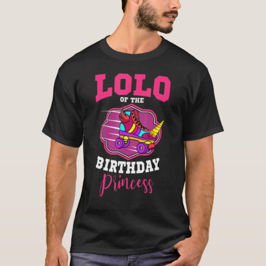 ローオブザ誕生日プリンセスローラースケート Tシャツ (正面)