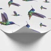 ローカラフルポリのハミングバード ラッピングペーパー (角)