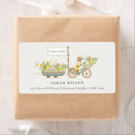 ローカルで栽培されたゴールデンリトリバーフローラアドレス ラベル