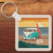 ローカルのみ | VW Surf Van キーホルダー (正面)