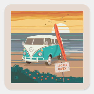 ローカルのみ VW Surf Van スクエアシール