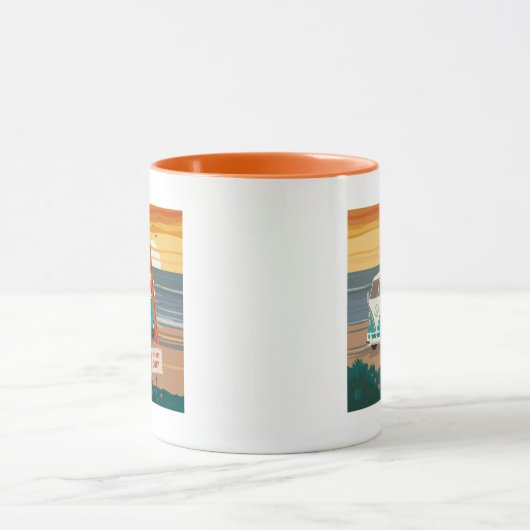 ローカルのみ | VW Surf Van マグカップ (中央)