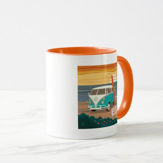 ローカルのみ | VW Surf Van マグカップ (正面右)
