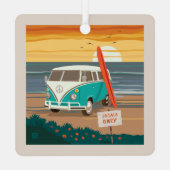 ローカルのみ | VW Surf Van メタルオーナメント (裏面)