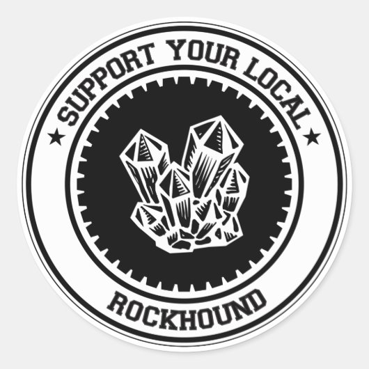 ローカルのロックハウンドをサポート ラウンドシール (正面)