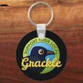 ローカルのGrackleをサポート キーホルダー (正面)