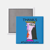 ローカルアーティス感謝していト、編集文字 マグネット (正面/裏面)