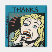 ローカルアーティス感謝していト、編集文字 マグネット (正面)