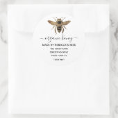 ローカルオーガニックのハニーJARラベル |ハネビー ラウンドシール (バッグ)