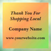 ローカルグラデーションショッピングありがとう ウィンドウサイン (シート3)