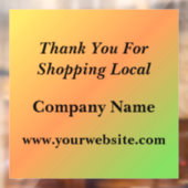 ローカルグラデーションショッピングありがとう ウィンドウサイン (シート2)