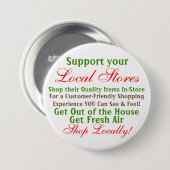 ローカルストアの購入ボタンのピン 缶バッジ (正面&裏面)