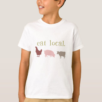 ローカルティーを食べて下さい Tシャツ