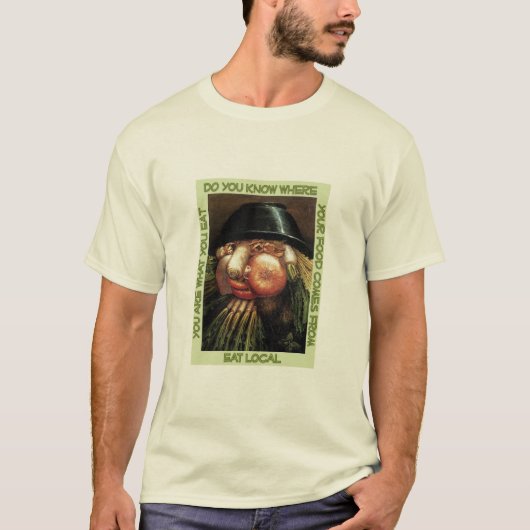 ローカルティーを食べて下さい Tシャツ (正面)