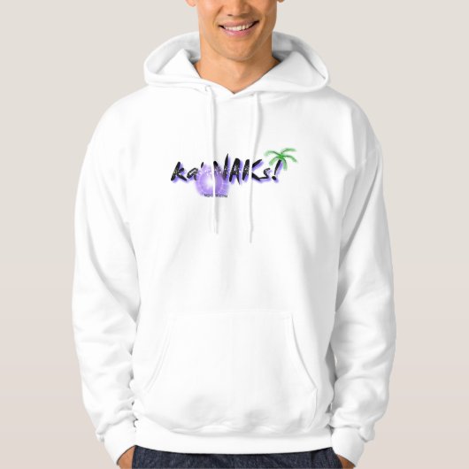 ローカルハワイのフード付きスウェットシャツは発汗します: Ka NAKs パーカ (正面)