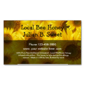 ローカルビーハニー製品磁気ビジネスカード マグネット名刺 (正面)
