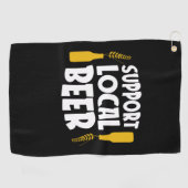ローカルビールをサポート ゴルフタオル (横)