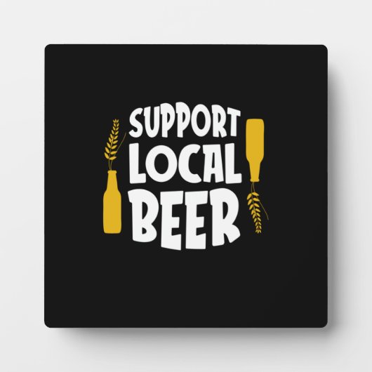ローカルビールをサポート フォトプラーク (正面)