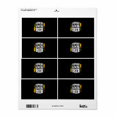 ローカルビールをサポート ラベル (フルシート)