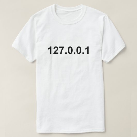 ローカルホストIP Tシャツ (デザイン正面)