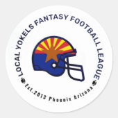 ローカルヨケル10年目ステッカー ラウンドシール (正面)