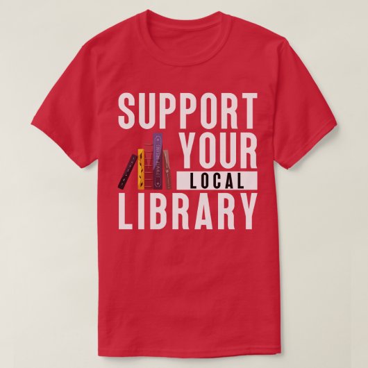 ローカルライブラリのサポート11 Tシャツ (デザイン正面)