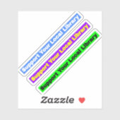 ローカルライブラリのサポート – シンプル文字 シール (シート)