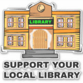 ローカルライブラリのサポート – パブリックライブラリ シール (正面)