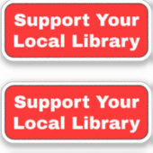 ローカルライブラリのサポート – 赤 シール (正面)