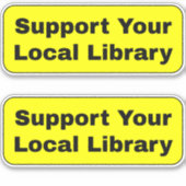 ローカルライブラリのサポート – 黄色 シール (正面)