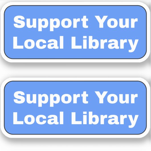 ローカルライブラリのサポート – Blue シール (正面)