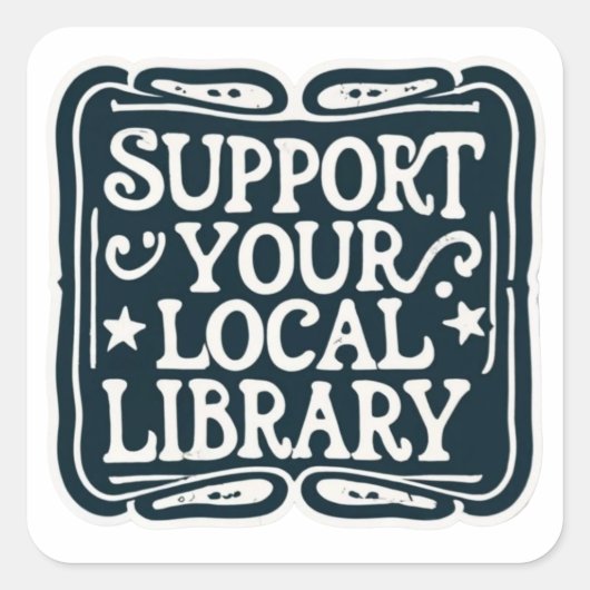 ローカルライブラリスクエアをサポート スクエアシール (正面)