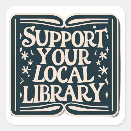 ローカルライブラリスクエアをサポート スクエアシール (正面)