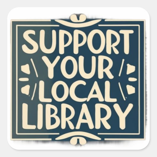 ローカルライブラリスクエアをサポート スクエアシール (正面)